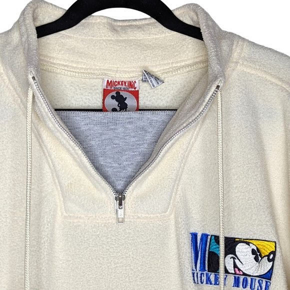 Vintage Mickey, Inc. Long sleeve half zip long sleeve Mickey Mouse Sweatshirt L - Picture 4 of 11